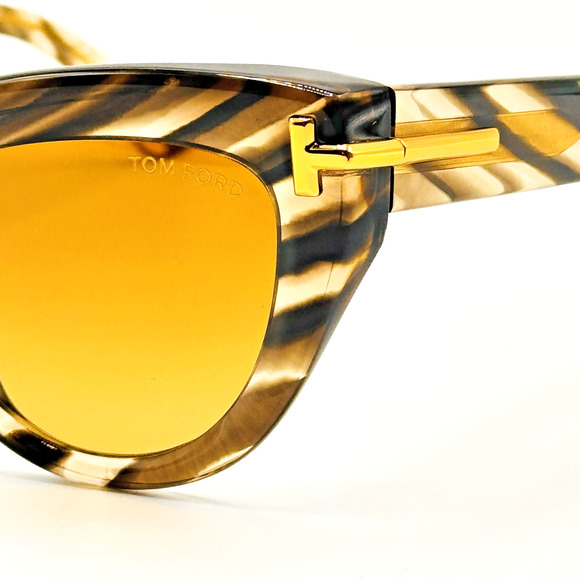 Tom Ford Sunglasses Icon Cat Eye TF1252 55F Brown Gray Frame Brown Lens 52mm main image 7